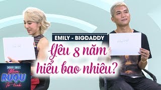 Thử thách hiểu ý nhau bóc trần bí mật hôn nhân BigDaddy – Emily