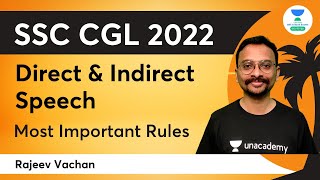 Direct and Indirect Speech | Most Important Rules | English | SSC CGL 2022 | Rajeev Vachan