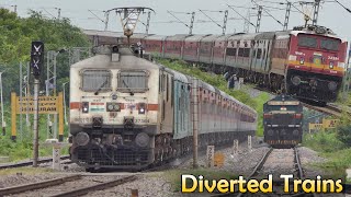 Route DIVERTED Trains via GUNTUR - NALGONDA |Due to Third Line Works in Vijayawada - WL Section | IR