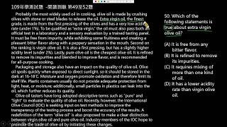 109年學測試題 閱讀測驗 第49-52題