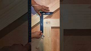 Birdsmouth joint for rafters carpentry tricks how to always get a perfect angle #protips #carpentry