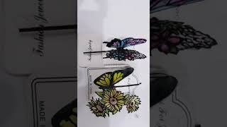 uv resin butterfly hair pins