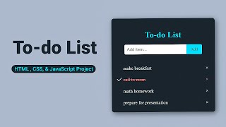 Build a Modern To-Do List App 🚜 | HTML/CSS/JS Tutorial (2025) | mzcode01 #css #coding #javascript