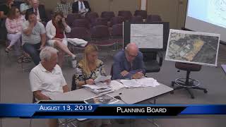 Planning Board Meeting August 13, 2019