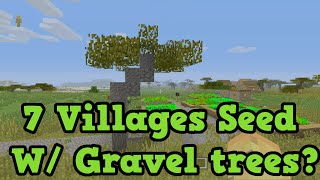 Minecraft Xbox / PS3 - 7 Villages Seed With Gravel Trees