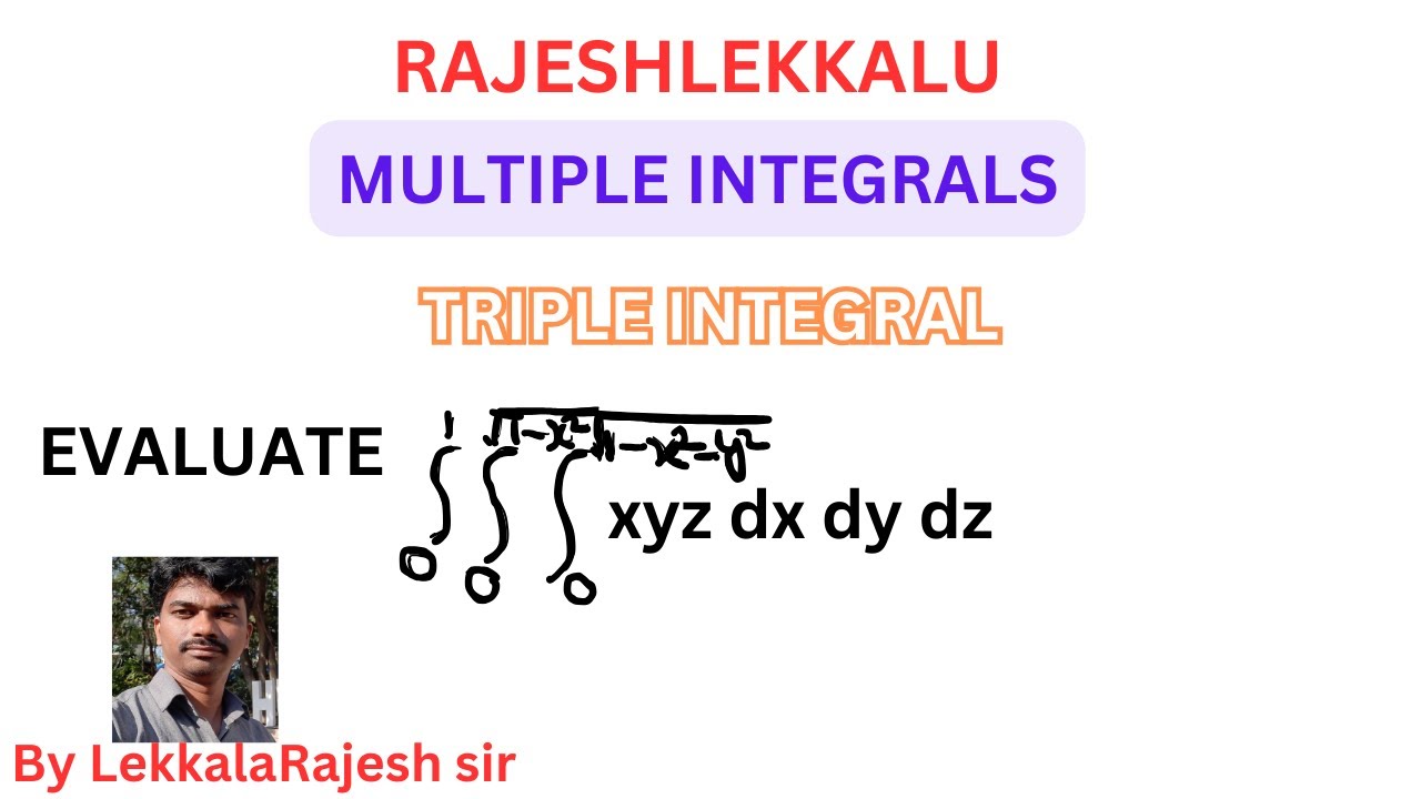 Triple Integral Multiple Integrals Rajeshlekkalu Youtube