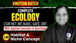 Habitat & Niche Concept | Complete Ecology With Applied Concept & Questions | L4 | IFAS Life Science