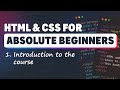 HTML & CSS for Absolute Beginners: Introduction