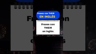 ¿Sabias el Uso de THEIR?🤪#englishw2tin #shorts #reels #fyp #inglesfacil #viralvideo #paratii