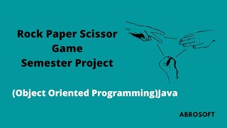 Rock Paper Scissors Game | cmd Based Java Project with Source Code | OOP Java | Abrosoft