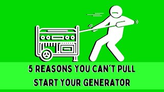 Generator Hard to Pull Start? Check These 5 Things to Fix!