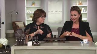 Diamonique 3.50 cttw Bridal Ring Set Platinum Clad on QVC