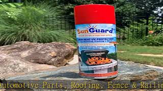 SUNGUARD Extreme High Heat (up to 2000°F) UV Protectant Clear Satin Spray Prevents Rusting, Color F