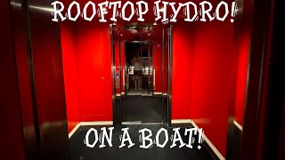 Hydraulic Rooftop Elevator on a Boat! Top Decks of Virgin Voyages Scarlett Lady