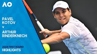 Pavel Kotov v Arthur Rinderknech Highlights | Australian Open 2024 First Round