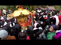 akiba shrine festival 雪の時代絵巻【秋葉祭り】総集編 2018 2019、出張秋葉祭り in 高知市（追手門と高知城天守を背に練り歩く様子が一画面に） 4k 高知県仁淀川町