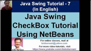 Java Swing Checkbox | JCheckBox tutorial