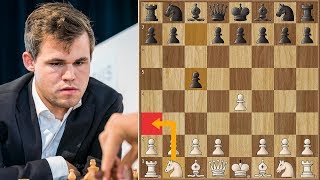 World Champion Plays 2. Na3! | Carlsen vs Georgiadis | Biel Chess 2018