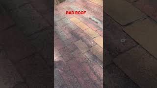 BAD ROOF owner neglect roof fail #entrepreneur #roof #sales #roofingcontractors #shingles #fyp