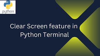 Clear screen in Python Terminal ??
