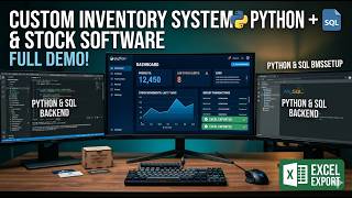 Python Inventory Management System with SQL & Excel Export | Full Demo