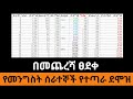 አዲሱ ደሞዝ ከጥቅምት ወር ይጀምራል (ገንዘብ ሚኒስቴር)! የመንግስት ሰራተኞች የተጣራ ደሞዝ መጠን ጸድቋል! #Salary #Civilservant