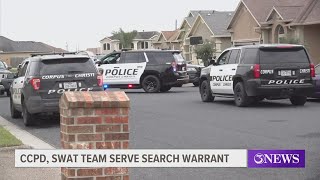 Corpus Christi police, SWAT team serve search warrant at southside home