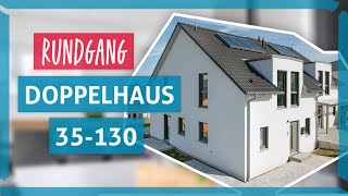 Modernes Doppelhaus mit Zwerchgiebel | Hanse Haus