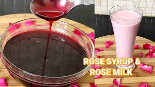 ரோஸ் சிரப் செய்வது எப்படி | Homemade Rose Syrup In Tamil | Fresh Rose Petals Syrup |Rose Milk Recipe