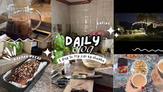 أيام هادئة في المنزل: الاسترخاء وتحضير أفضل وصفة خبز موز 🍌🧁💗 | slow days at home