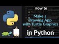 How to Make a Drawing App with Turtle Graphics in Python | Build a Simple Paint Tool for Beginners