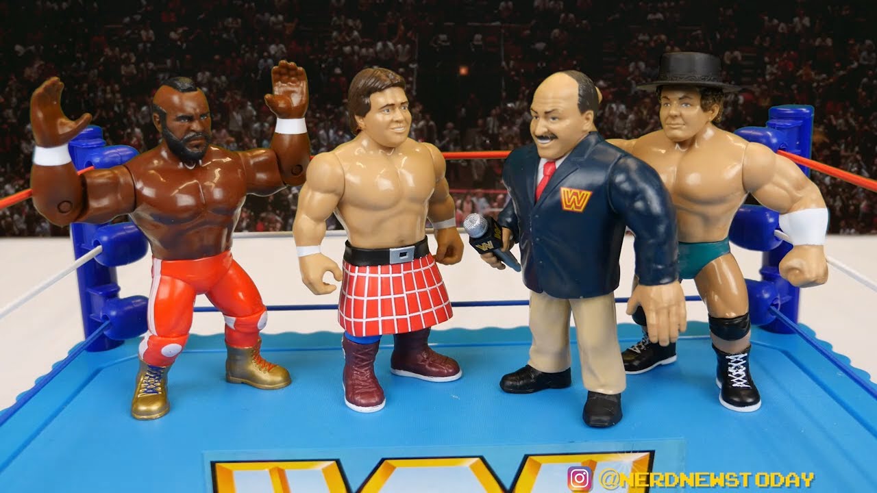 WWE Mattel Retro Figures Are Back! Wrestlemania 1 Mattel Creations Four ...