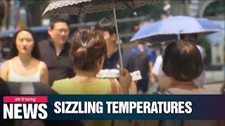 Heatwave grips the nation with Seoul's daytime high soaring to 36 degrees Celsius