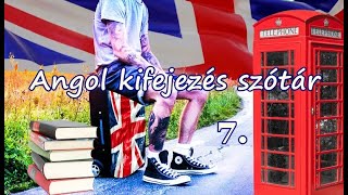 Angol kifejezés szótár 7