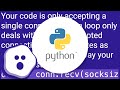 Python sockets - keep socket alive?