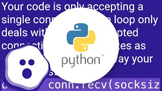 Python sockets - keep socket alive?