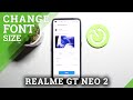 How to Change Font Size in REALME GT Neo2 – Make Text Bigger