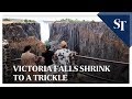 Victoria Falls shrink to a trickle, feeding climate change fears