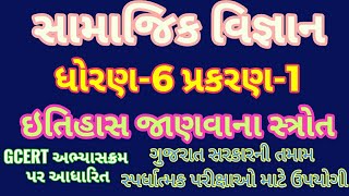 સામાજિક વિજ્ઞાન ધોરણ 6 પ્રકરણ 1 ઇતિહાસ જાણવાના સ્ત્રોત History Standard 6 Chapter 1| CareerAcademy