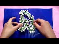 tissue paper jasmine flower craft tamil பேப்பர் மல்லிகை பூ