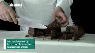 Bros chocolade met een vacuümmachine