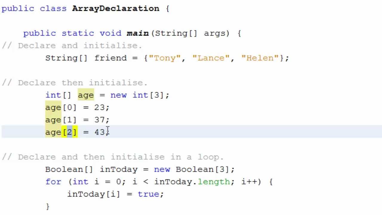 Java - Using Arrays - YouTube