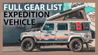 LAND ROVER DEFENDER TOUR: ALL OUR GEAR LISTED (Defender Land Rover)