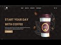 Responsive Coffee Website Using HTML CSS & JavaScript