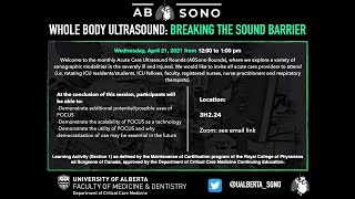 Whole Body Ultrasound: Breaking the Sound Barrier
