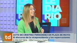 Acto de Cristina Fernández en Plaza de Mayo