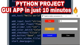Create GUI App With Python, Tkinter - Tkinter Python Project In just 10 Minutes
