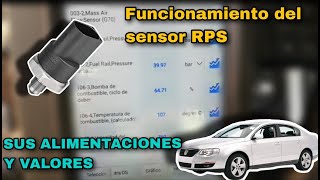 PASSAT  2009 COMO FUNCIONA EL SENSOR DE PRESION DEL RIEL DE COMBUSTIBLE  RPS