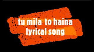 Tu mila to haina||Lyrical-song|de de pyar de|T-series.