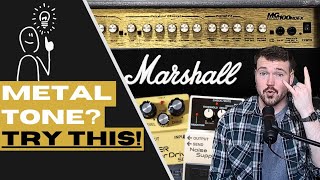 4 quick tips for heavy metal guitar tone | Marshall MG 100 HDFX |